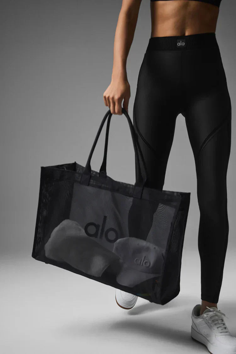 Transparante Tote Bag Zwart