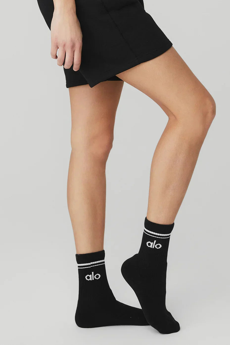 Unisex Half-Crew Throwback Sok - Zwart