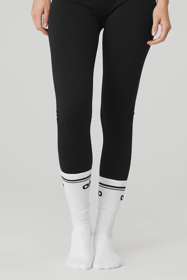 Throwback Barre-sok voor dames - Wit