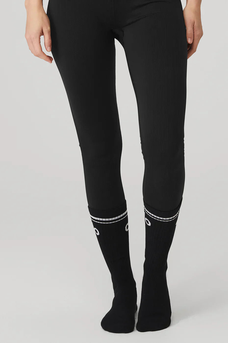 Throwback Barre-sok voor dames - Zwart