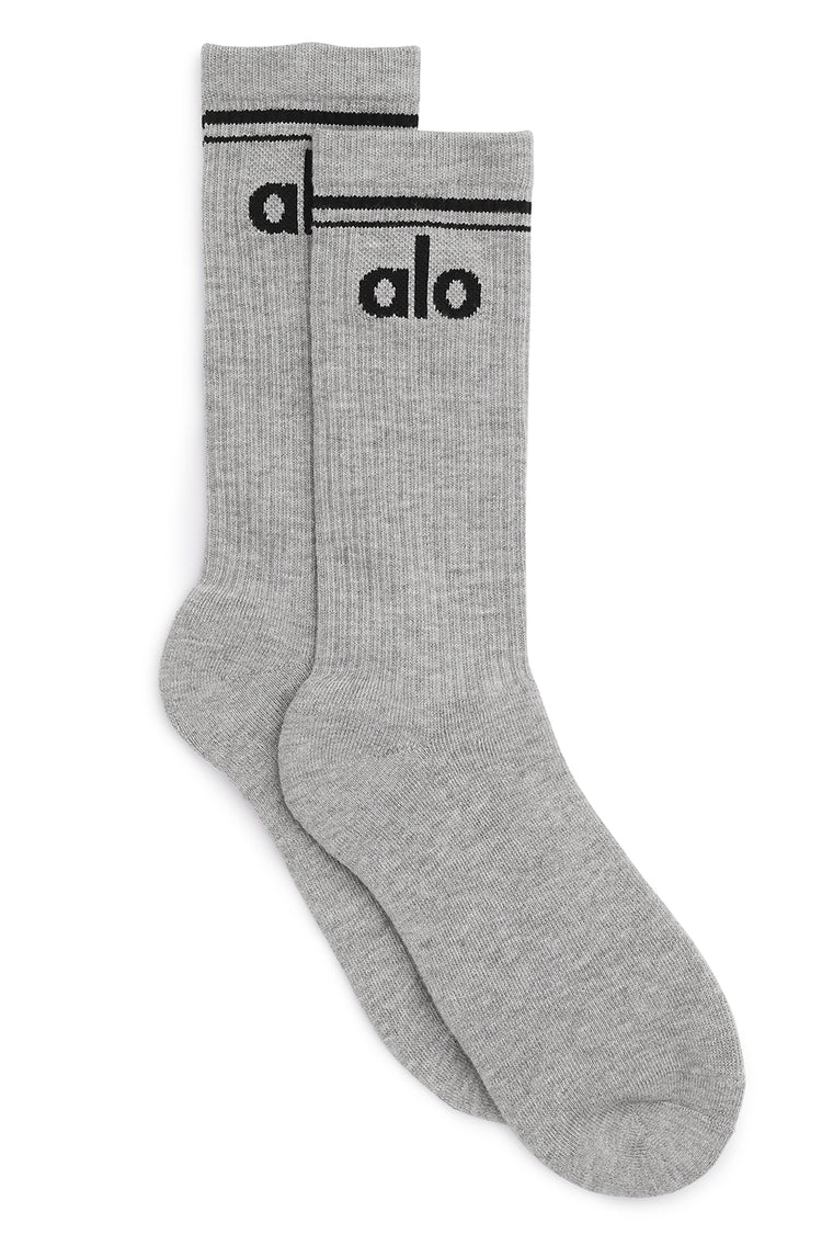 Unisex Throwback Sok Grijs/Zwart