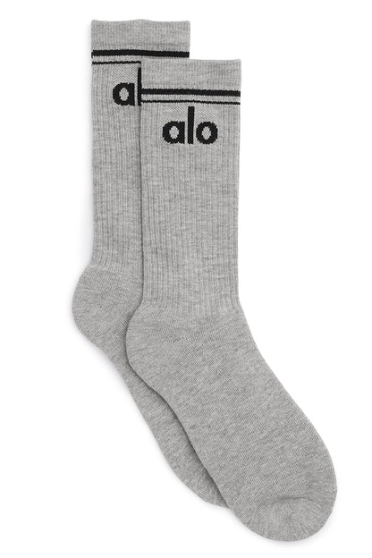 Unisex Throwback Sok Grijs/Zwart