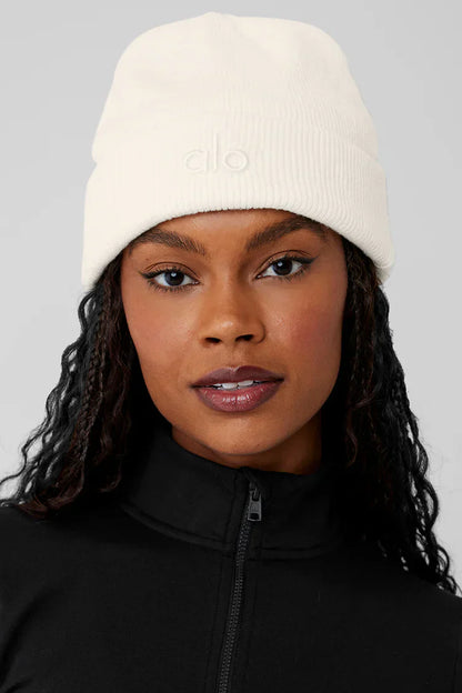 Opvallende Beanie Wit