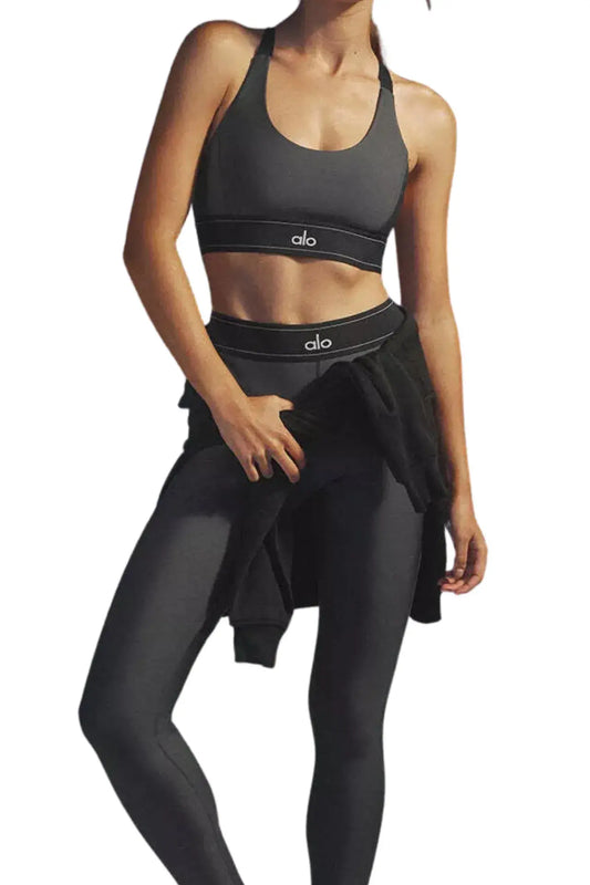 Airlift High-Waist Suit Up Legging - Antraciet/Zwart