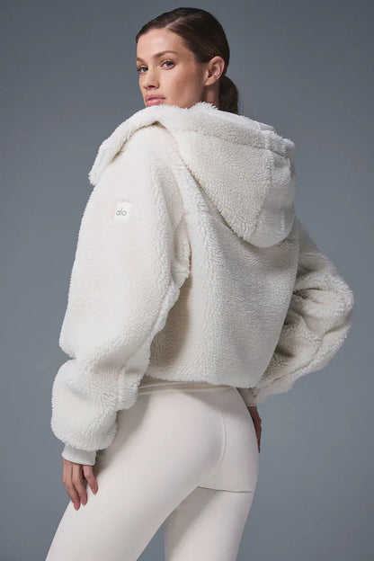 Foxy Sherpa-jas - Wit