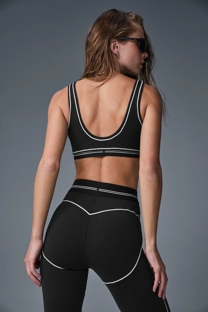 Airbrush High-Waist Heart Throb Legging - Zwart