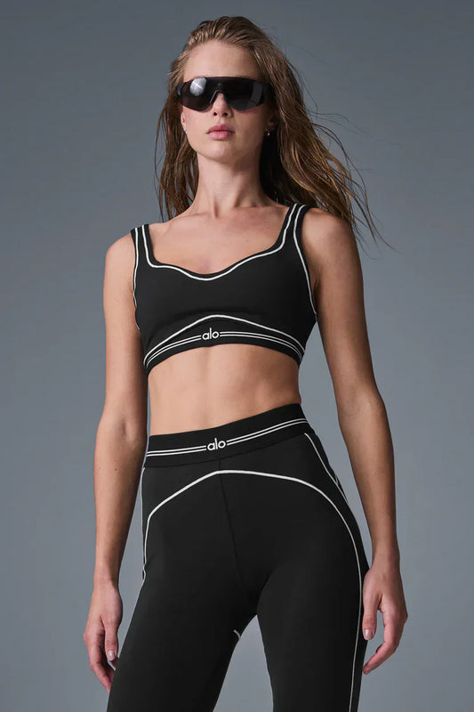 Airbrush legging + bh - SET - Zwart/Wit
